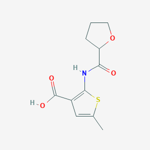 molecular formula C11H13NO4S B6615775 5-methyl-2-(oxolane-2-amido)thiophene-3-carboxylic acid CAS No. 1082185-32-7
