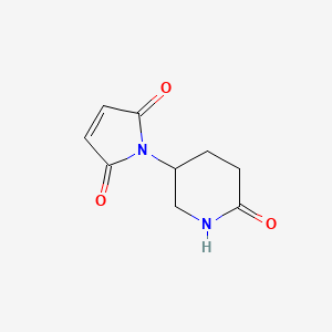 molecular formula C9H10N2O3 B6615786 1-(6-oxopiperidin-3-yl)-2,5-dihydro-1H-pyrrole-2,5-dione CAS No. 1339146-16-5