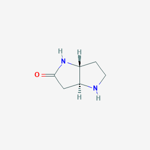 molecular formula C6H10N2O B6615830 rac-(3aR,6aS)-octahydropyrrolo[3,2-b]pyrrol-2-one, trans CAS No. 443977-08-0
