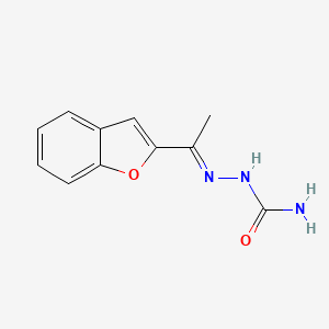 molecular formula C11H11N3O2 B6615867 {[1-(1-benzofuran-2-yl)ethylidene]amino}urea CAS No. 4553-03-1