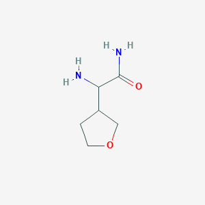molecular formula C6H12N2O2 B6615890 2-amino-2-(oxolan-3-yl)acetamide CAS No. 1218580-75-6