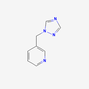 molecular formula C8H8N4 B6615944 3-[(1H-1,2,4-triazol-1-yl)methyl]pyridine CAS No. 1242188-21-1