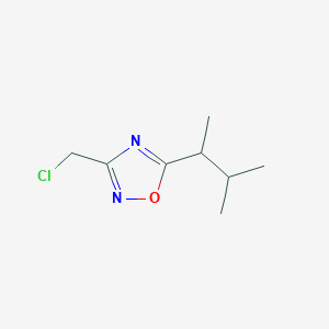 molecular formula C8H13ClN2O B6615969 3-(chloromethyl)-5-(3-methylbutan-2-yl)-1,2,4-oxadiazole CAS No. 1339544-95-4