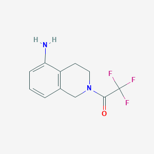 molecular formula C11H11F3N2O B6615971 1-(5-amino-1,2,3,4-tetrahydroisoquinolin-2-yl)-2,2,2-trifluoroethan-1-one CAS No. 1469787-90-3