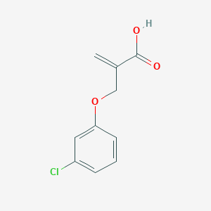 molecular formula C10H9ClO3 B6615989 2-[(3-Chlorophenoxy)methyl]prop-2-enoic acid CAS No. 93889-56-6