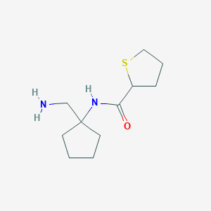 molecular formula C11H20N2OS B6616008 2-Thiophenecarboxamide, N-[1-(aminomethyl)cyclopentyl]tetrahydro- CAS No. 1341681-67-1