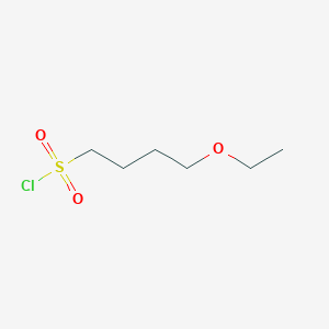 molecular formula C6H13ClO3S B6616011 4-ethoxybutane-1-sulfonyl chloride CAS No. 1343160-21-3