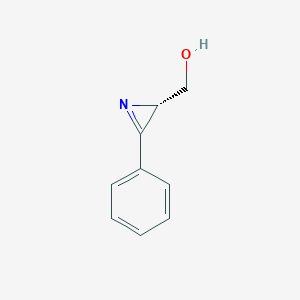 molecular formula C9H9NO B066161 (S)-2-Phenyl-3H-azirine-3-methanol CAS No. 192370-02-8