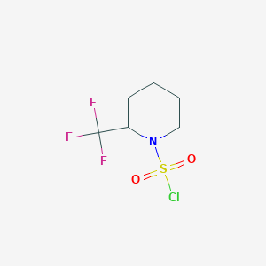 molecular formula C6H9ClF3NO2S B6616120 2-(trifluoromethyl)piperidine-1-sulfonyl chloride CAS No. 1389313-68-1