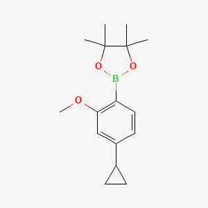 2-(4-cyclopropyl-2-methoxyphenyl)-4,4,5,5-tetramethyl-1,3,2-dioxaborolane