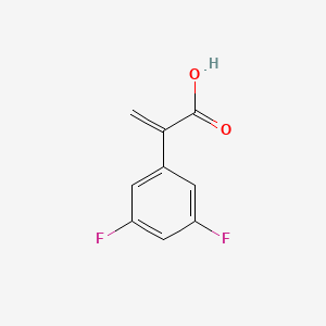 molecular formula C9H6F2O2 B6616133 2-(3,5-difluorophenyl)prop-2-enoic acid CAS No. 1225908-28-0