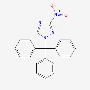 molecular formula C21H16N4O2 B6616153 3-nitro-1-(triphenylmethyl)-1H-1,2,4-triazole CAS No. 935760-23-9
