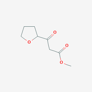 molecular formula C8H12O4 B6616161 methyl 3-oxo-3-(oxolan-2-yl)propanoate CAS No. 252366-36-2