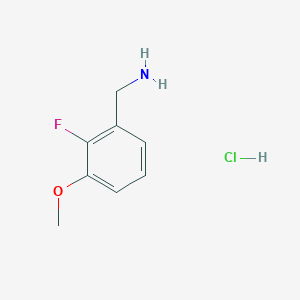 molecular formula C8H11ClFNO B6616167 (2-fluoro-3-methoxyphenyl)methanamine hydrochloride CAS No. 1143571-71-4