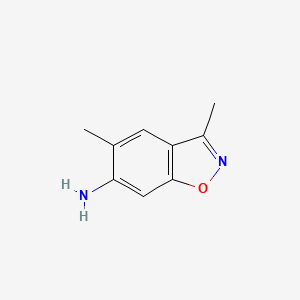 molecular formula C9H10N2O B6616174 3,5-dimethyl-1,2-benzoxazol-6-amine CAS No. 1190892-25-1