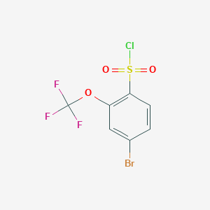 molecular formula C7H3BrClF3O3S B066162 4-Bromo-2-(Trifluoromethoxy)Benzene-1-Sulfonyl Chloride CAS No. 175278-14-5