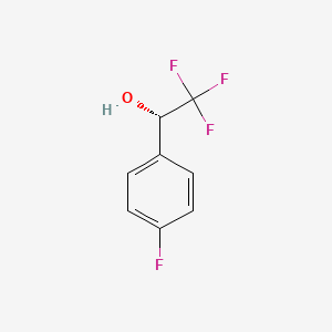 molecular formula C8H6F4O B6616214 (1S)-2,2,2-trifluoro-1-(4-fluorophenyl)ethan-1-ol CAS No. 890085-08-2