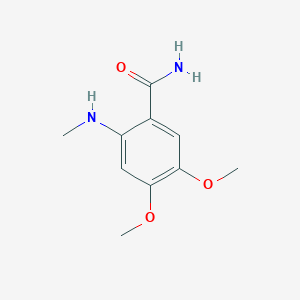 molecular formula C10H14N2O3 B6616227 4,5-dimethoxy-2-(methylamino)benzamide CAS No. 1023310-14-6