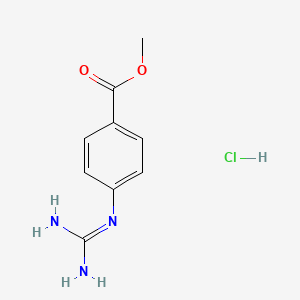 molecular formula C9H12ClN3O2 B6616235 methyl 4-carbamimidamidobenzoate hydrochloride CAS No. 112677-03-9