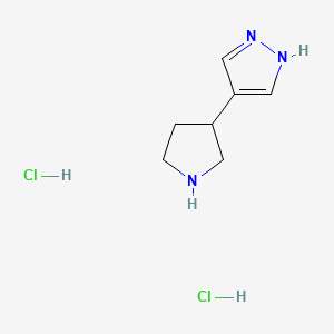 4-(pyrrolidin-3-yl)-1H-pyrazole dihydrochloride