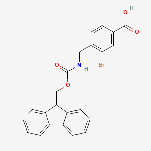 3-bromo-4-[({[(9H-fluoren-9-yl)methoxy]carbonyl}amino)methyl]benzoic acid
