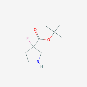tert-butyl 3-fluoropyrrolidine-3-carboxylate