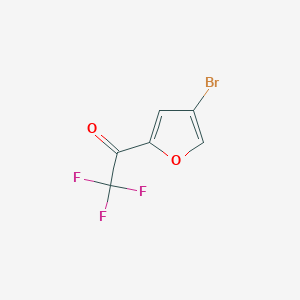 molecular formula C6H2BrF3O2 B6616283 1-(4-bromofuran-2-yl)-2,2,2-trifluoroethan-1-one CAS No. 1314894-53-5