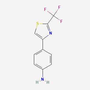 4-[2-(trifluoromethyl)-1,3-thiazol-4-yl]aniline