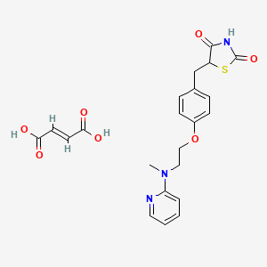 molecular formula C22H23N3O7S B6616322 Rosiglitazone fumarate CAS No. 403647-10-9