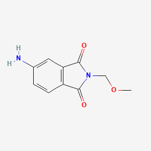 molecular formula C10H10N2O3 B6616333 5-amino-2-(methoxymethyl)-2,3-dihydro-1H-isoindole-1,3-dione CAS No. 1483958-78-6