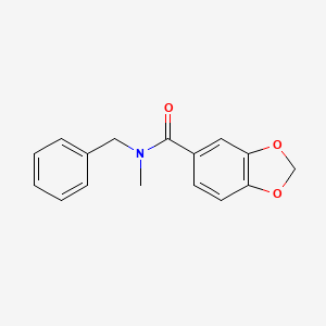 molecular formula C16H15NO3 B6616339 N-benzyl-N-methyl-1,3-benzodioxole-5-carboxamide CAS No. 203585-46-0