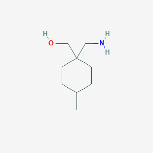 molecular formula C9H19NO B6616362 [1-(aminomethyl)-4-methylcyclohexyl]methanol CAS No. 1506317-26-5