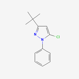 molecular formula C13H15ClN2 B6616408 3-tert-butyl-5-chloro-1-phenyl-1H-pyrazole CAS No. 1429253-03-1