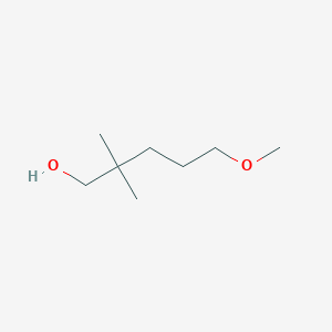 molecular formula C8H18O2 B6616415 5-methoxy-2,2-dimethylpentan-1-ol CAS No. 1477843-76-7