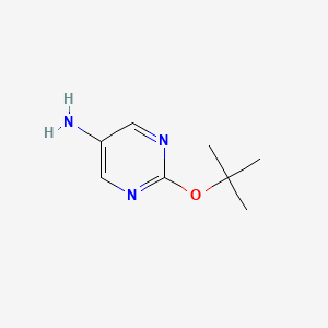 molecular formula C8H13N3O B6616435 2-(tert-butoxy)pyrimidin-5-amine CAS No. 1249290-72-9