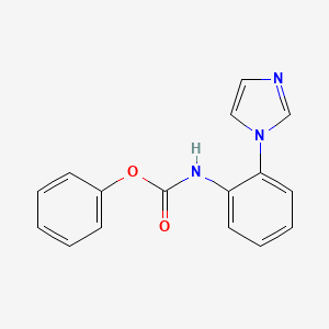 molecular formula C16H13N3O2 B6616438 phenyl N-[2-(1H-imidazol-1-yl)phenyl]carbamate CAS No. 1456404-92-4