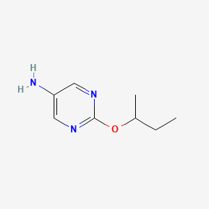 molecular formula C8H13N3O B6616440 2-(butan-2-yloxy)pyrimidin-5-amine CAS No. 1247347-18-7