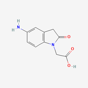 2-(5-amino-2-oxo-2,3-dihydro-1H-indol-1-yl)acetic acid