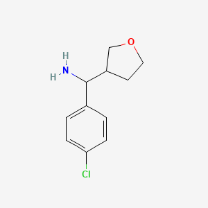 molecular formula C11H14ClNO B6616460 (4-chlorophenyl)(oxolan-3-yl)methanamine CAS No. 1250330-72-3