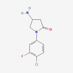 4-amino-1-(4-chloro-3-fluorophenyl)pyrrolidin-2-one