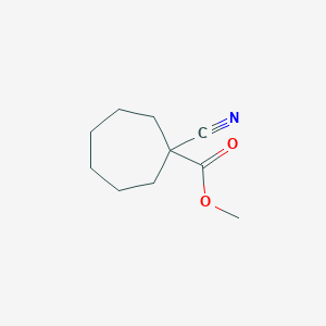 molecular formula C10H15NO2 B6616496 methyl 1-cyanocycloheptane-1-carboxylate CAS No. 1248361-47-8