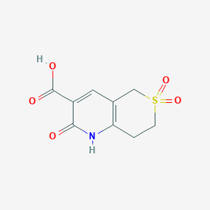 2,6,6-trioxo-1H,2H,5H,7H,8H-6lambda6-thiopyrano[4,3-b]pyridine-3-carboxylic acid