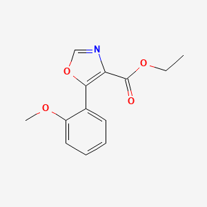 molecular formula C13H13NO4 B6616512 ethyl 5-(2-methoxyphenyl)-1,3-oxazole-4-carboxylate CAS No. 1284867-39-5