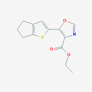 ethyl 5-{4H,5H,6H-cyclopenta[b]thiophen-2-yl}-1,3-oxazole-4-carboxylate