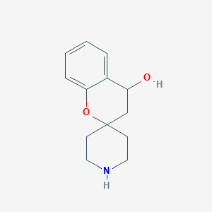 molecular formula C13H17NO2 B6616571 3,4-dihydrospiro[1-benzopyran-2,4'-piperidine]-4-ol CAS No. 935534-37-5