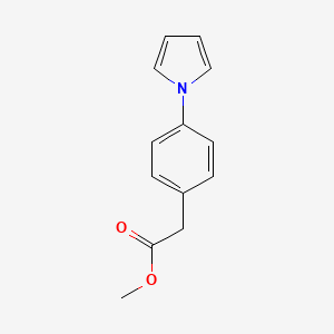 molecular formula C13H13NO2 B6616582 methyl 2-[4-(1H-pyrrol-1-yl)phenyl]acetate CAS No. 22106-48-5