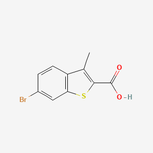 molecular formula C10H7BrO2S B6616596 6-bromo-3-methyl-1-benzothiophene-2-carboxylic acid CAS No. 1380681-30-0