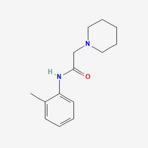 molecular formula C14H20N2O B6616618 N-(2-Methylphenyl)-1-piperidineacetamide CAS No. 13993-02-7
