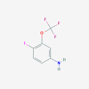 molecular formula C7H5F3INO B6616648 4-iodo-3-(trifluoromethoxy)aniline CAS No. 851045-63-1