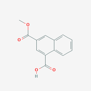 molecular formula C13H10O4 B6616656 3-(methoxycarbonyl)naphthalene-1-carboxylic acid CAS No. 235107-44-5